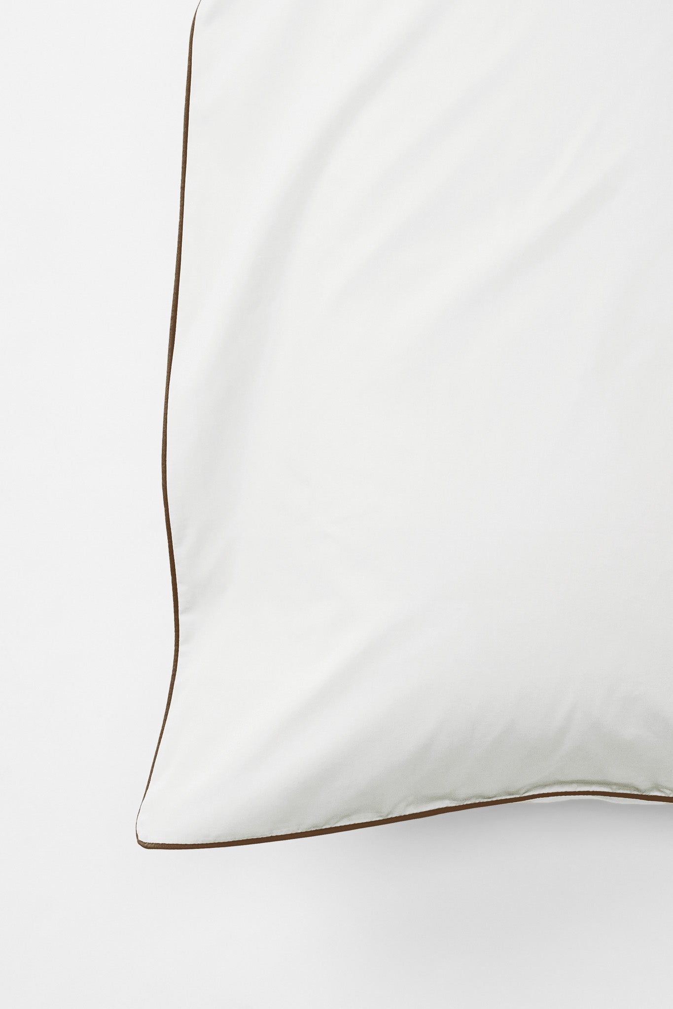 Duvet Cover in Contrast Edge, Prism with Carob