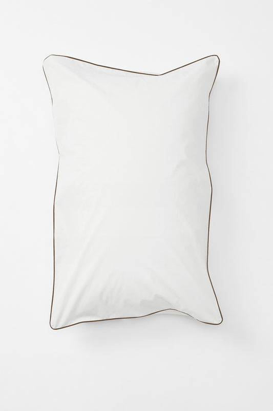 Product Image - Pillowcase Pair in Contrast Edge, Prism with Carob