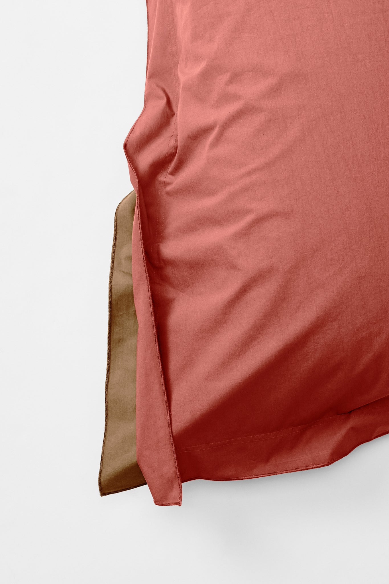 Duvet Cover in BI COLOUR Carob and Ochre Red