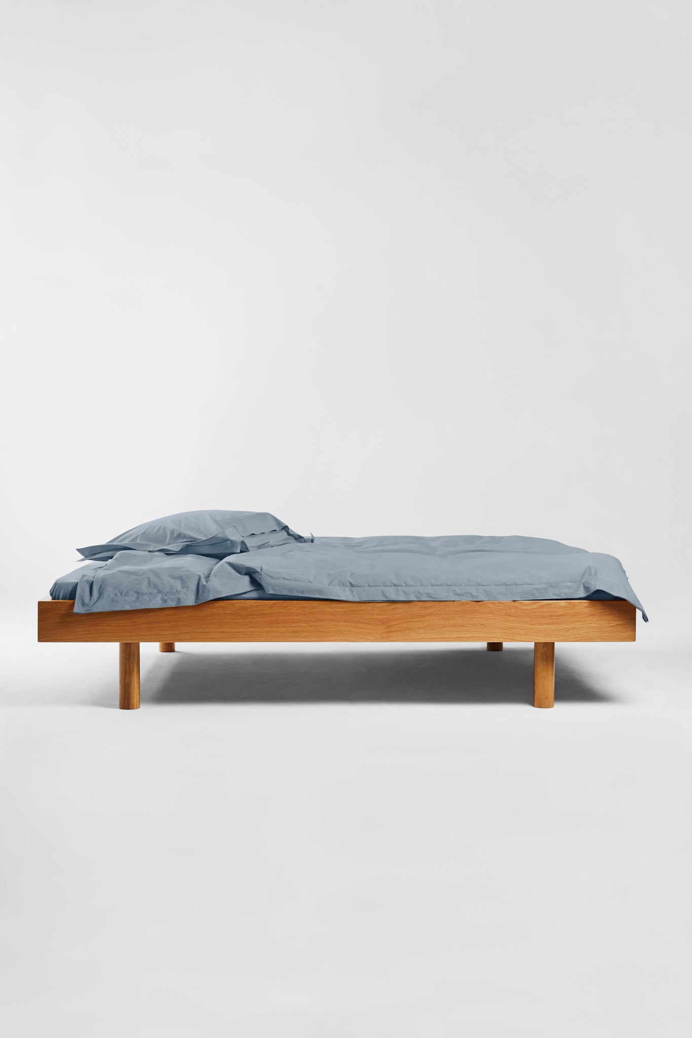 Flat Sheet in Half Blue