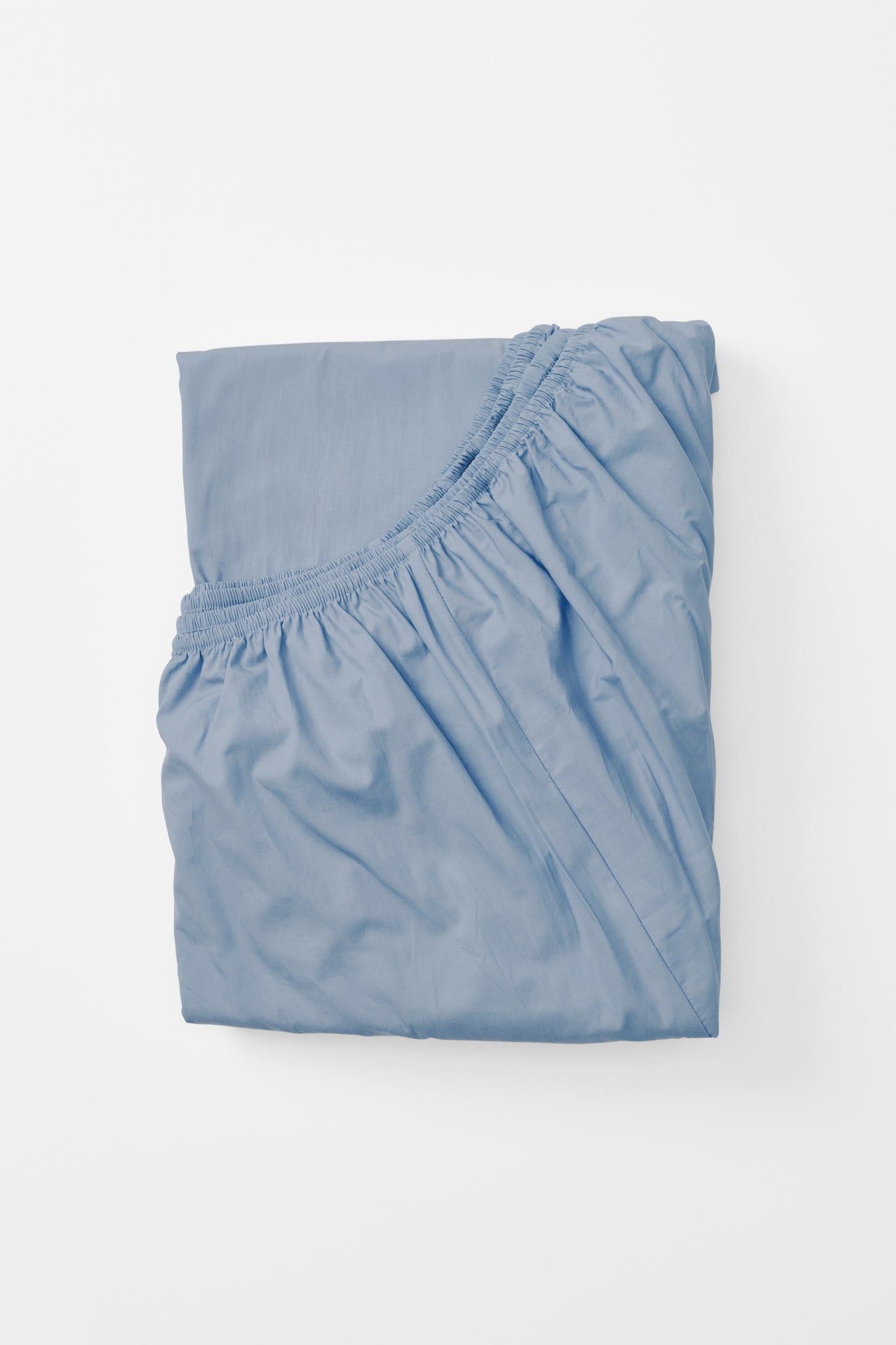 Fitted Sheet in Half Blue