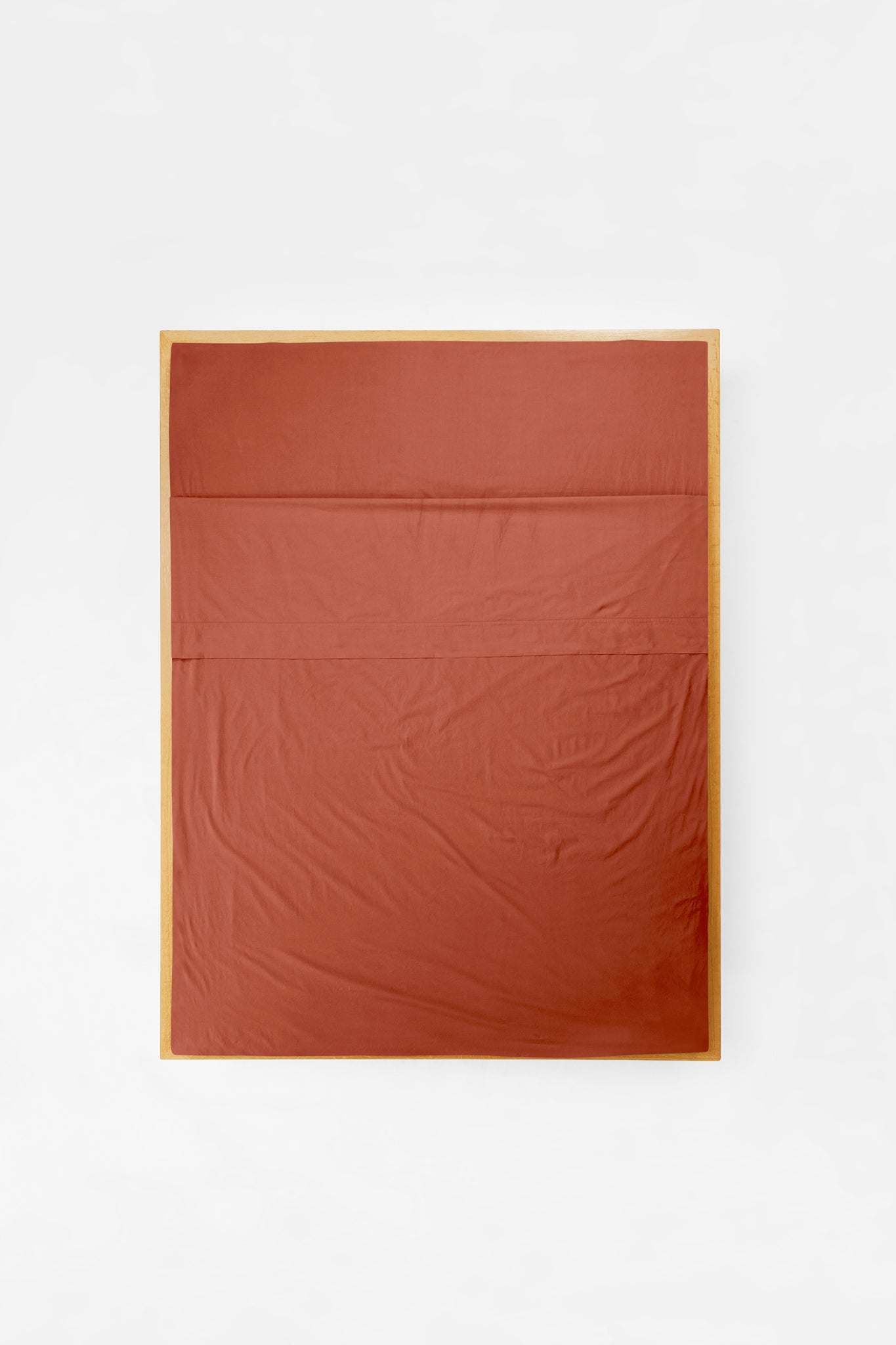 Flat Sheet in Ochre Red