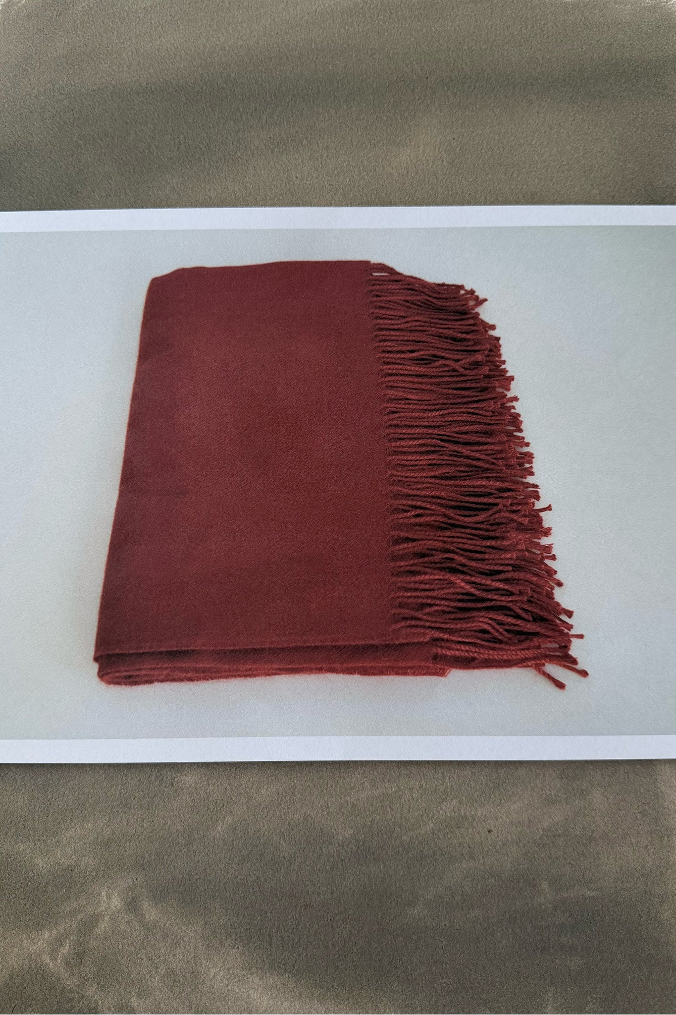 Alpaca Throw in Brick