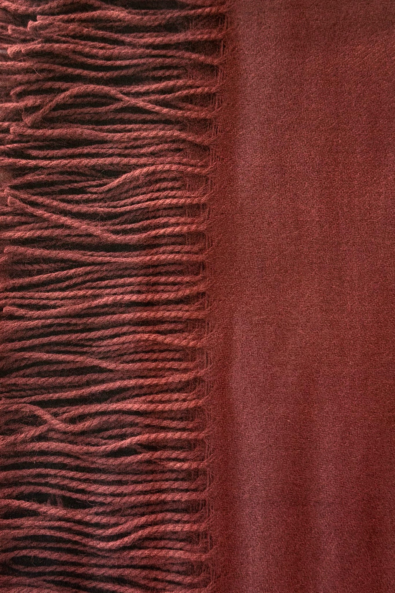 Alpaca Throw in Brick