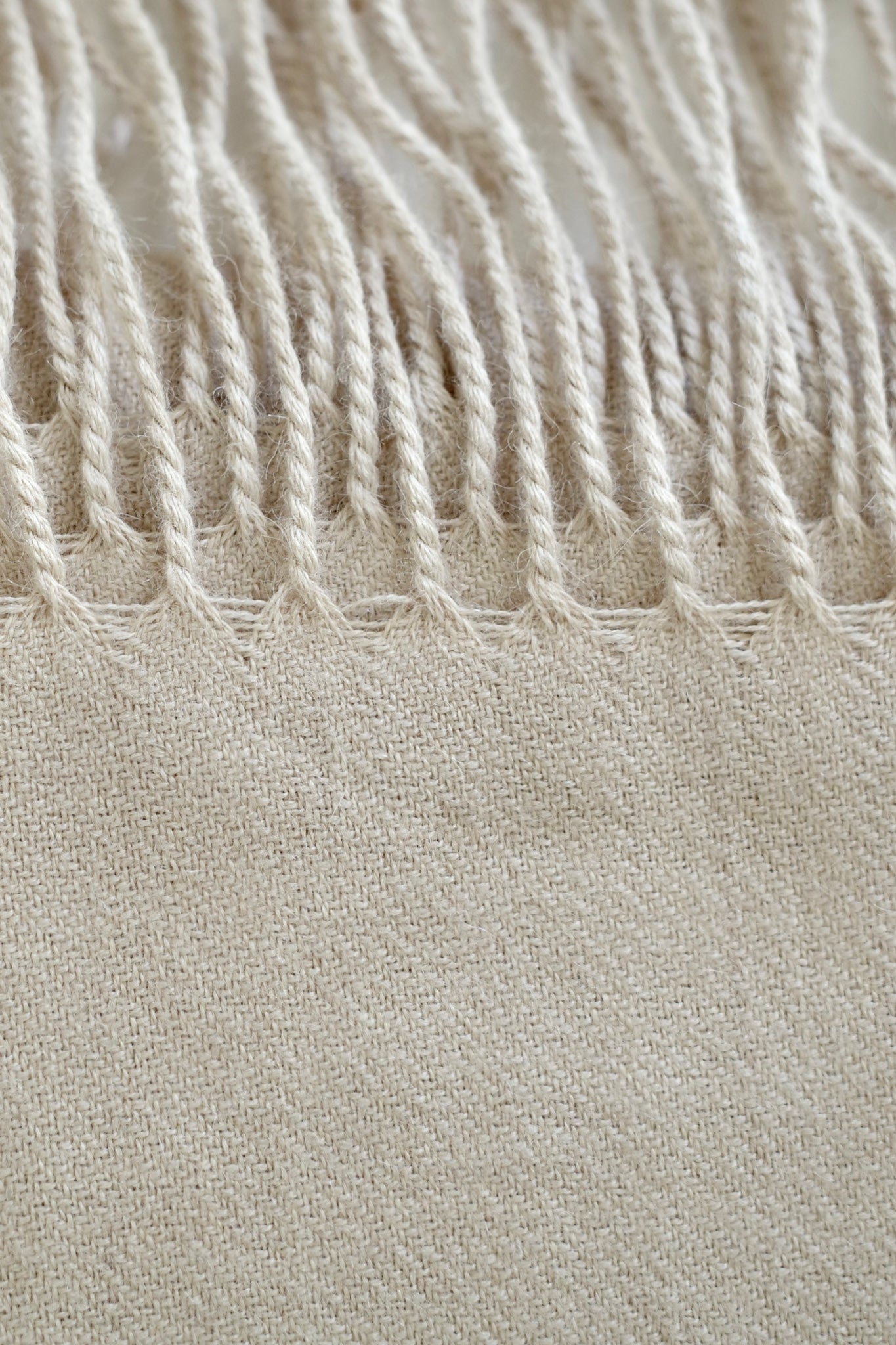 Alpaca Throw in Salt