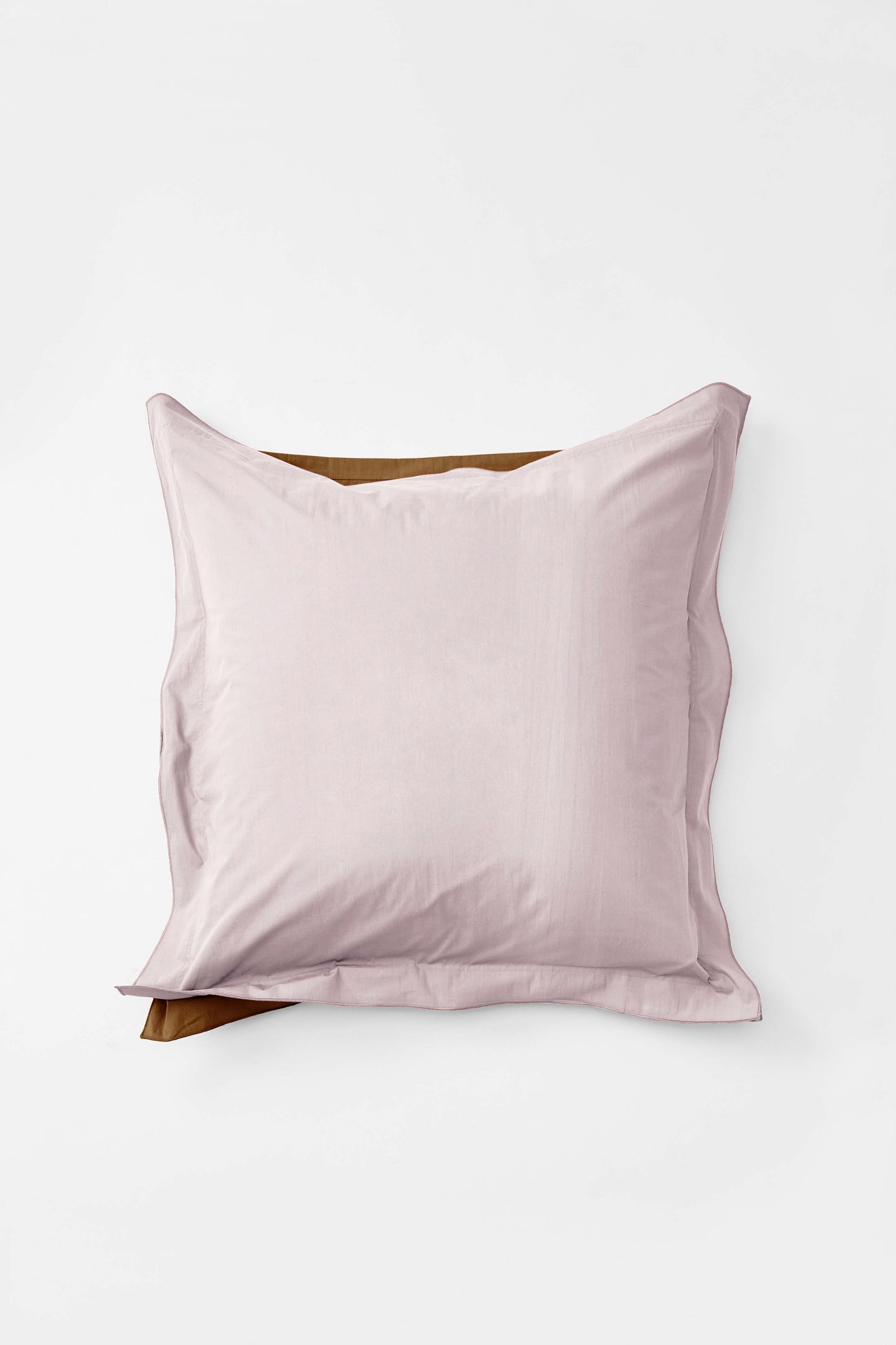 Euro Pillowcase Pair in Bi Colour - Lilac and Carob