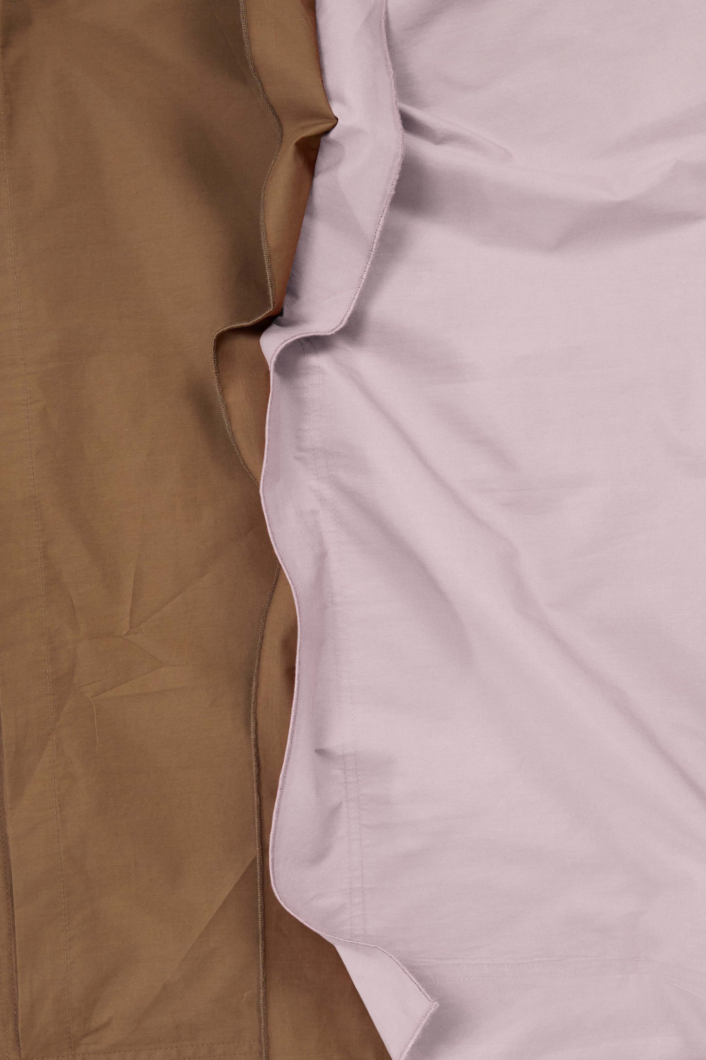 Euro Pillowcase Pair in Bi Colour - Lilac and Carob