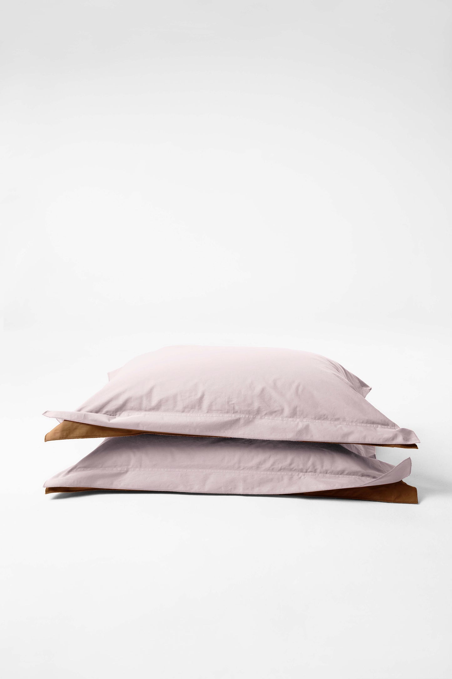 Pillowcase Pair in Bi Colour - Lilac and Carob