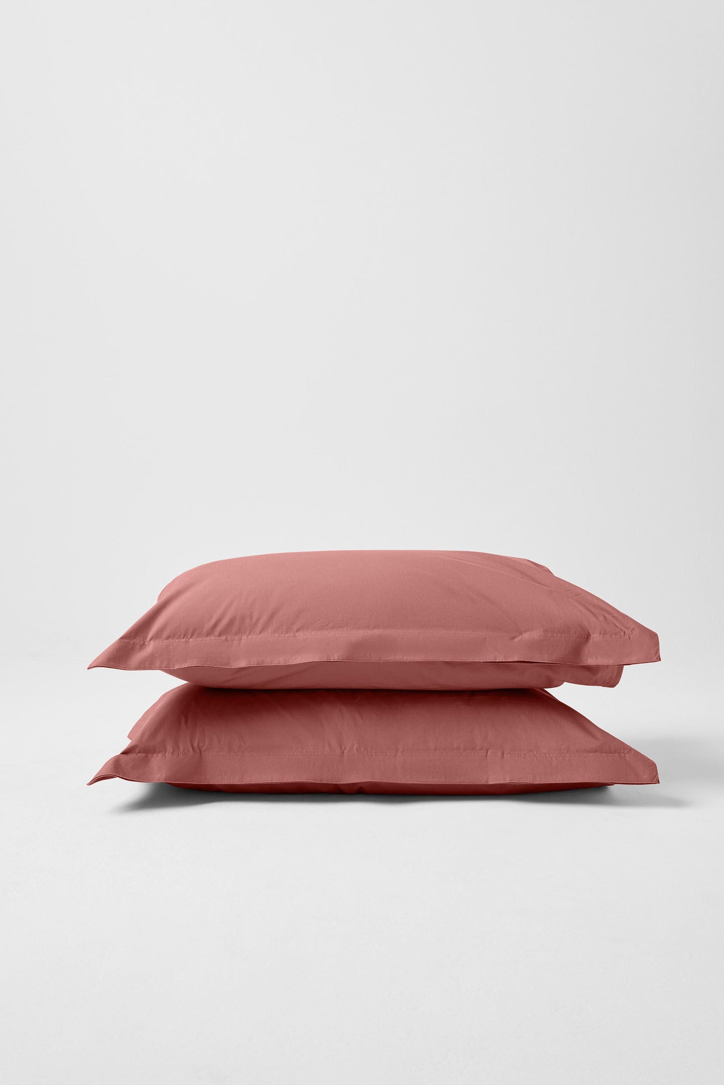 Euro Pillowcase Pair in Clay