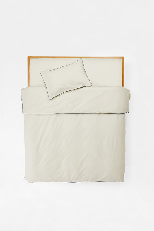 Product Image - King Single Set in Contrast Edge, Canvas with Navy