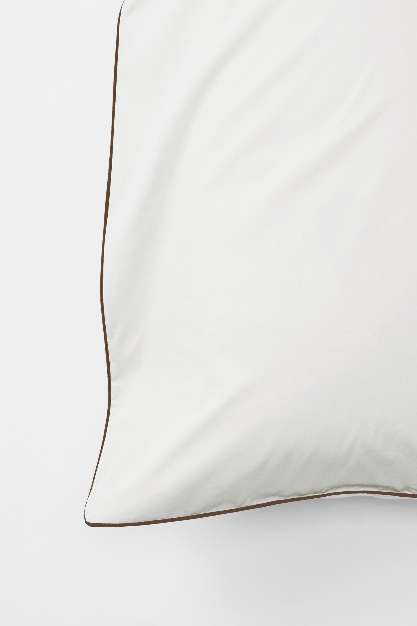 Duvet Cover in Contrast Edge, Prism with Carob