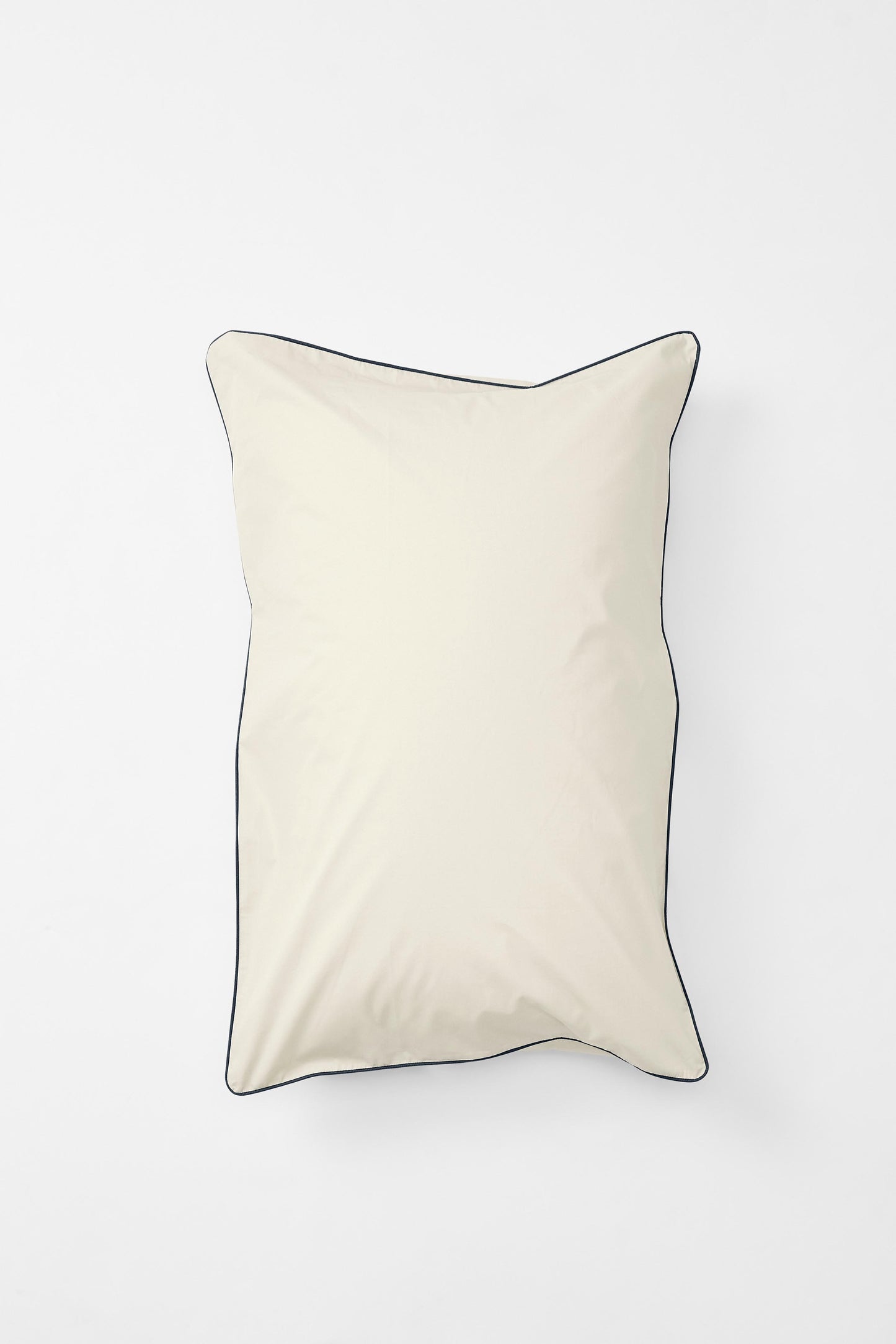 Super King Set in Contrast Edge, Canvas with Navy