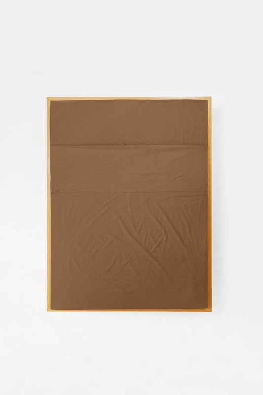 Product Image - Flat Sheet in Carob - Queen (SAMPLE)