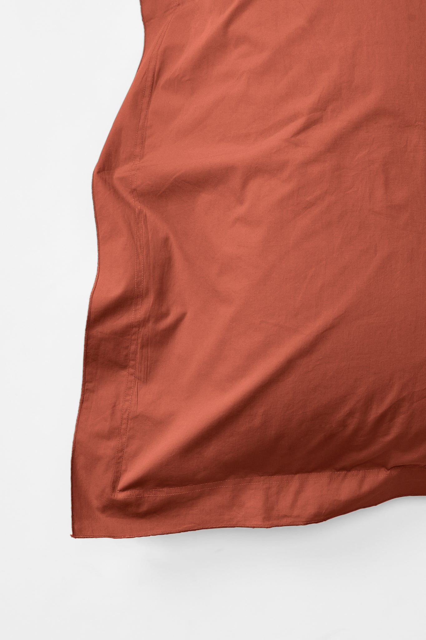 King Pillowcase Pair in Ochre Red