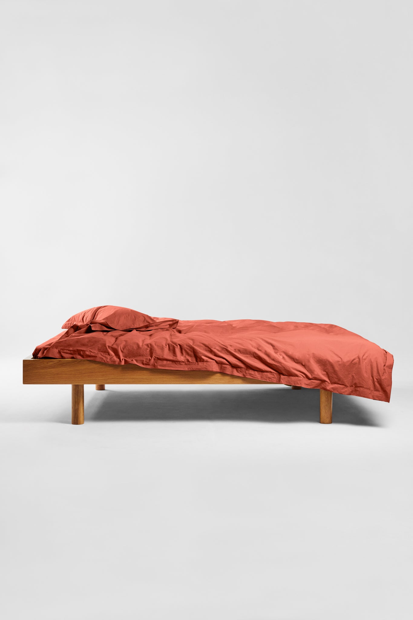 Pillowcase Pair in Ochre Red