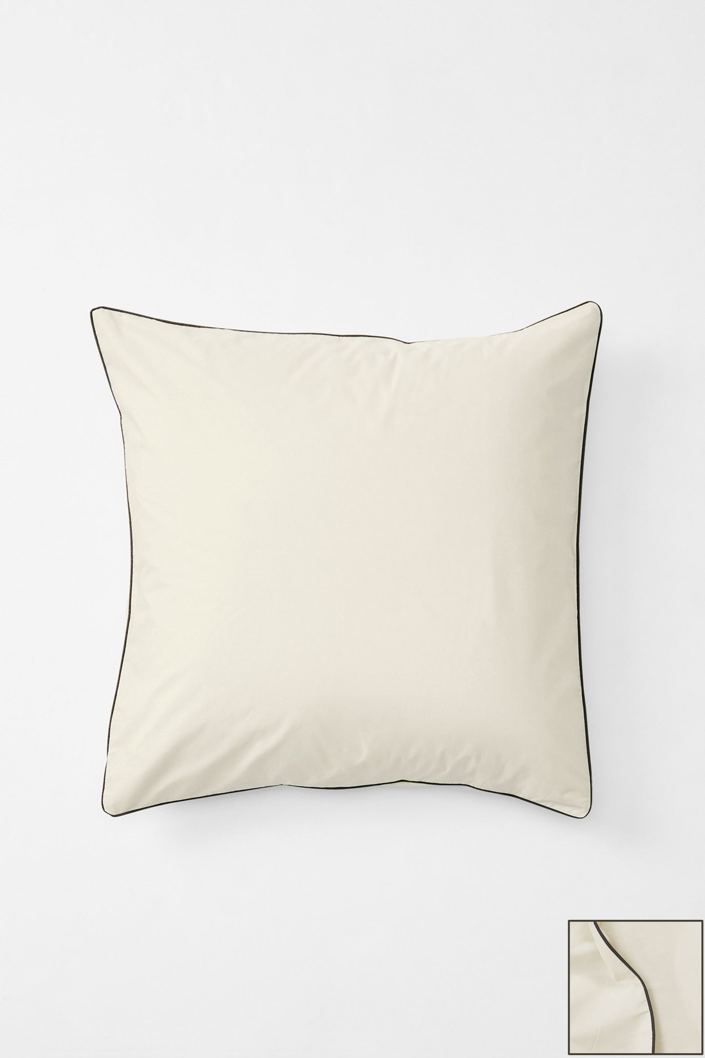 Contrast Edge - Canvas and Cinder - Euro Pillowcase Pair
