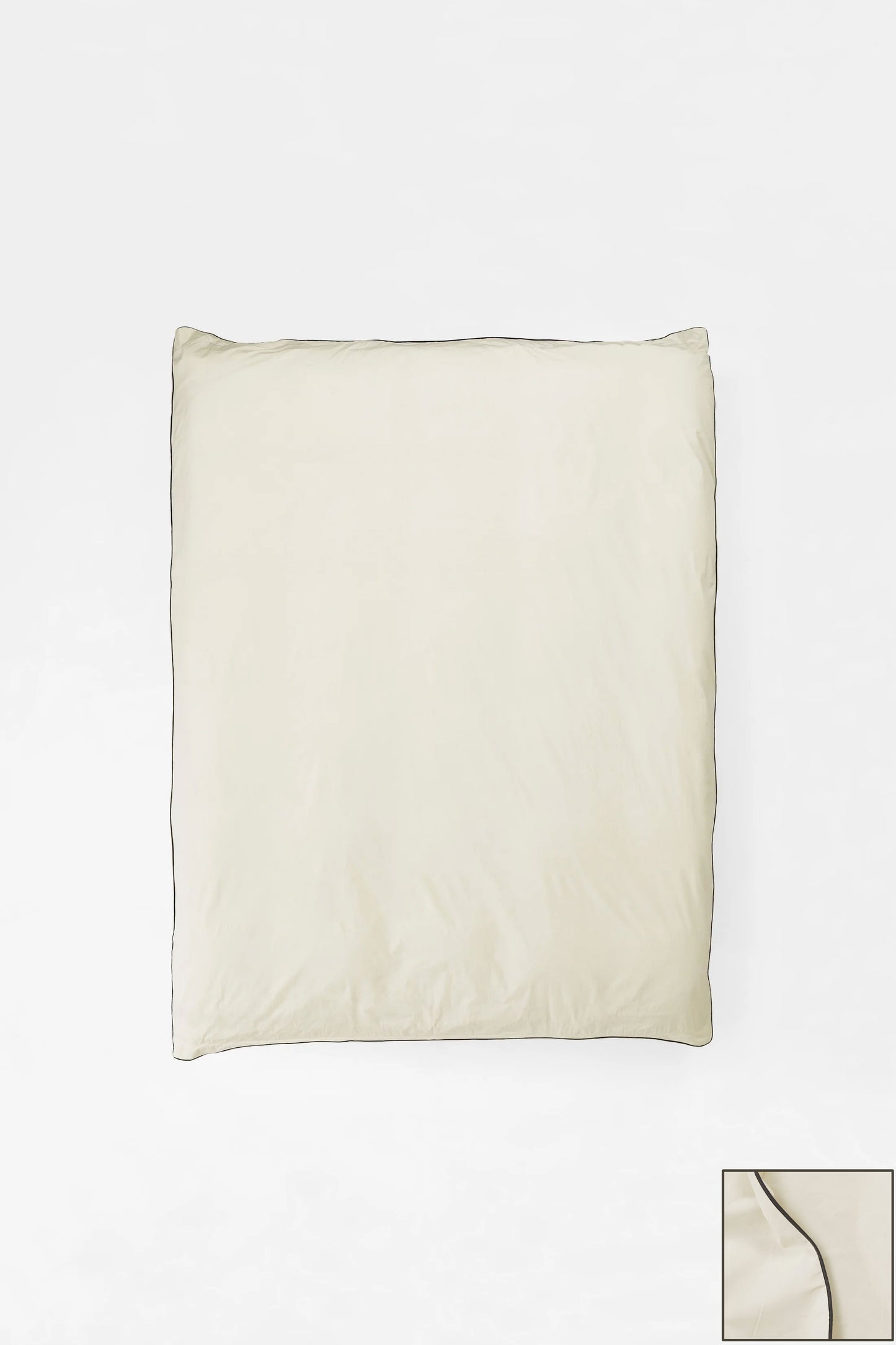 Contrast Edge, Canvas with Cinder - Duvet Cover