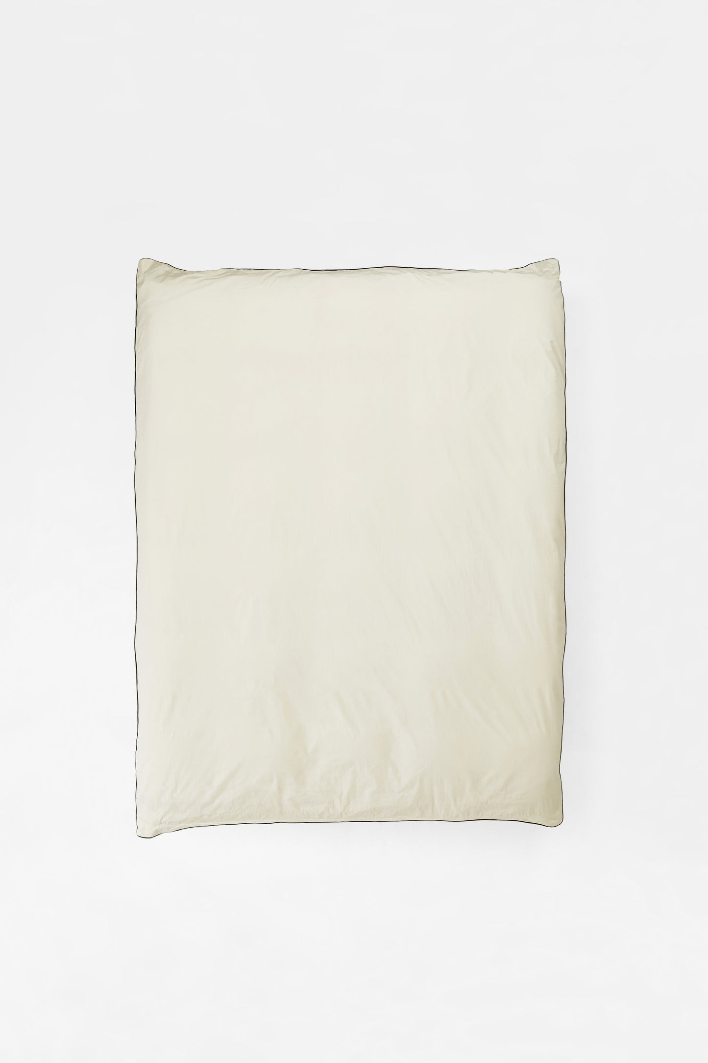 Duvet Cover in Contrast Edge, Canvas with Cinder