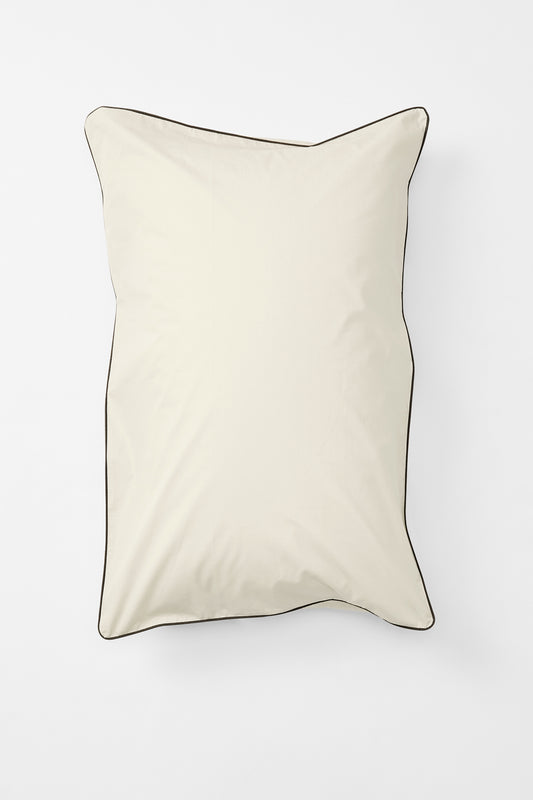 Product Image - Pillowcase Pair in Contrast Edge, Canvas with Cinder