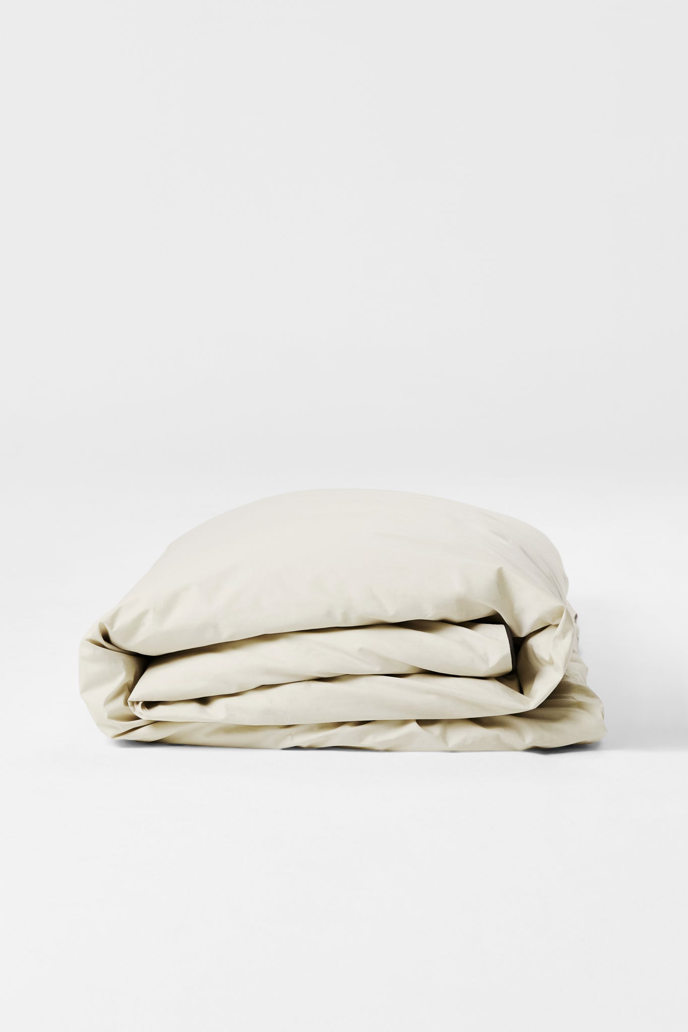 Duvet Cover in Contrast Edge, Canvas with Cinder
