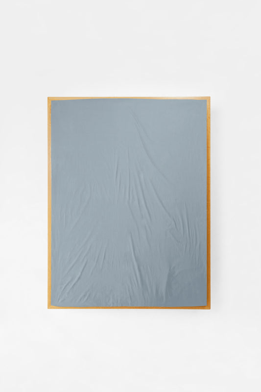 Product Image - Fitted Sheet in Half Blue