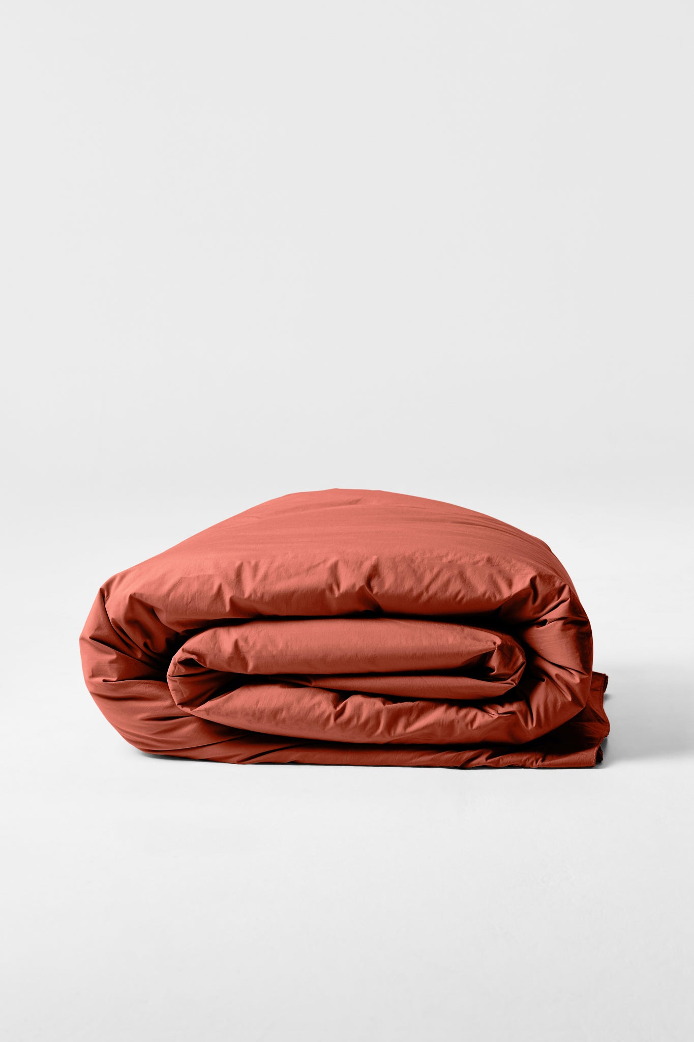 Duvet Cover in Ochre Red