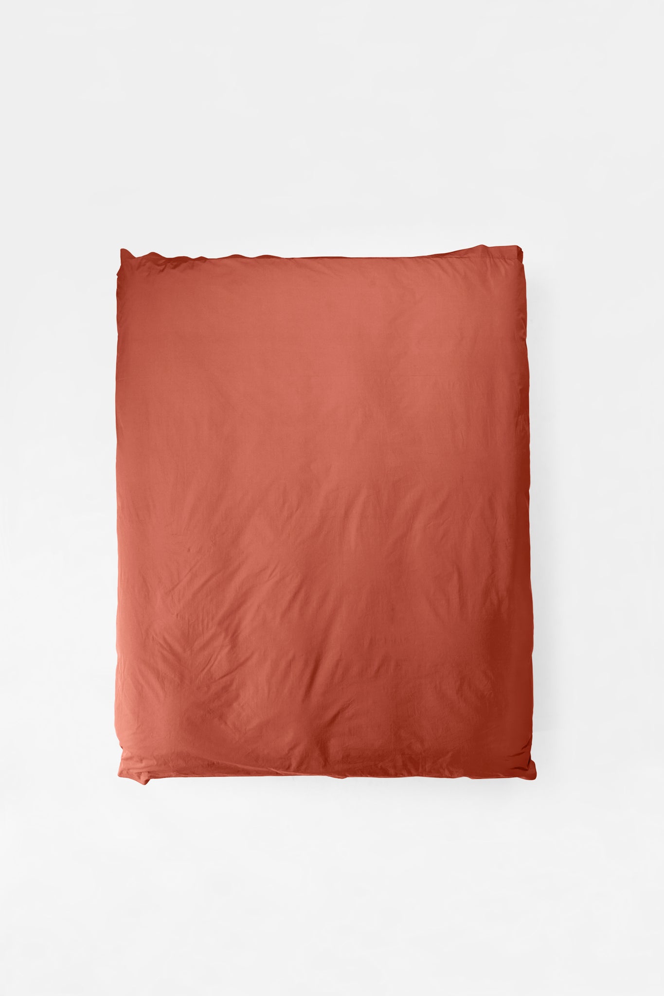 Duvet Cover in Ochre Red