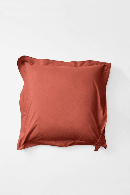 Product Image - Euro Pillowcase Pair in Ochre Red
