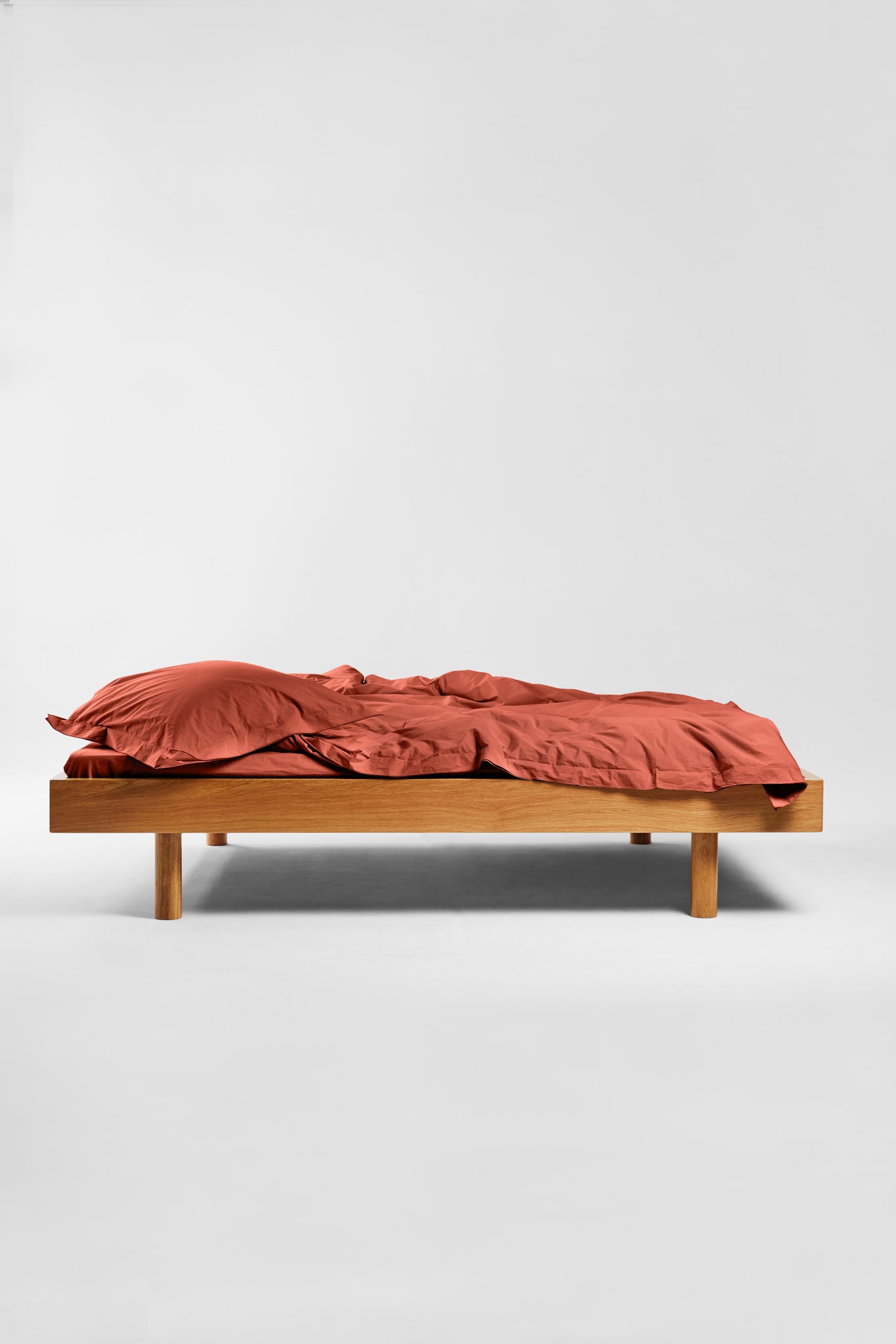 Duvet Cover in Ochre Red